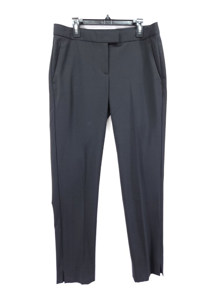 Theory Women's Dresspants Size 4 (30x28) Virgin Wool Black Business Trousers